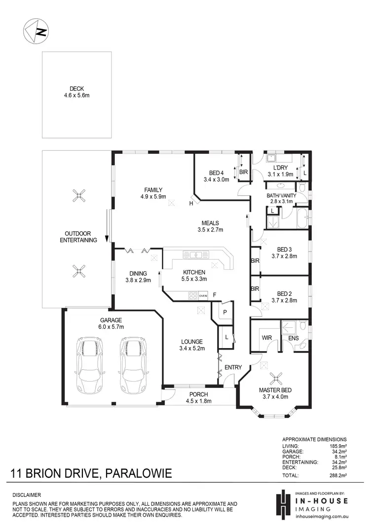 Floorplan of Homely house listing, 11 Brion Drive, Paralowie SA 5108