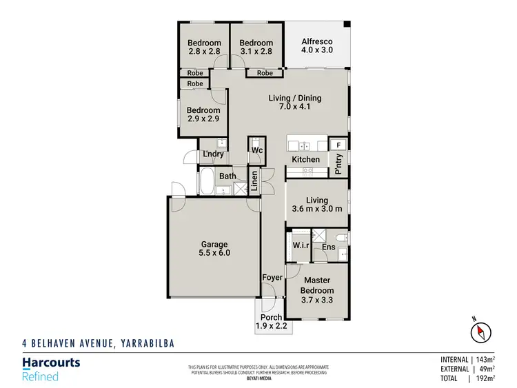 Floorplan of Homely house listing, 4 Belhaven Avenue, Yarrabilba QLD 4207