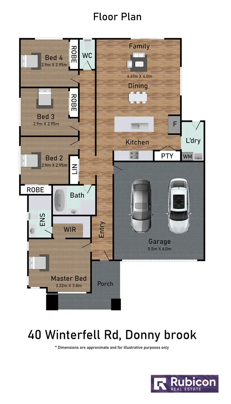 Floorplan of Homely house listing, 40 Winterfell Road, Donnybrook VIC 3064