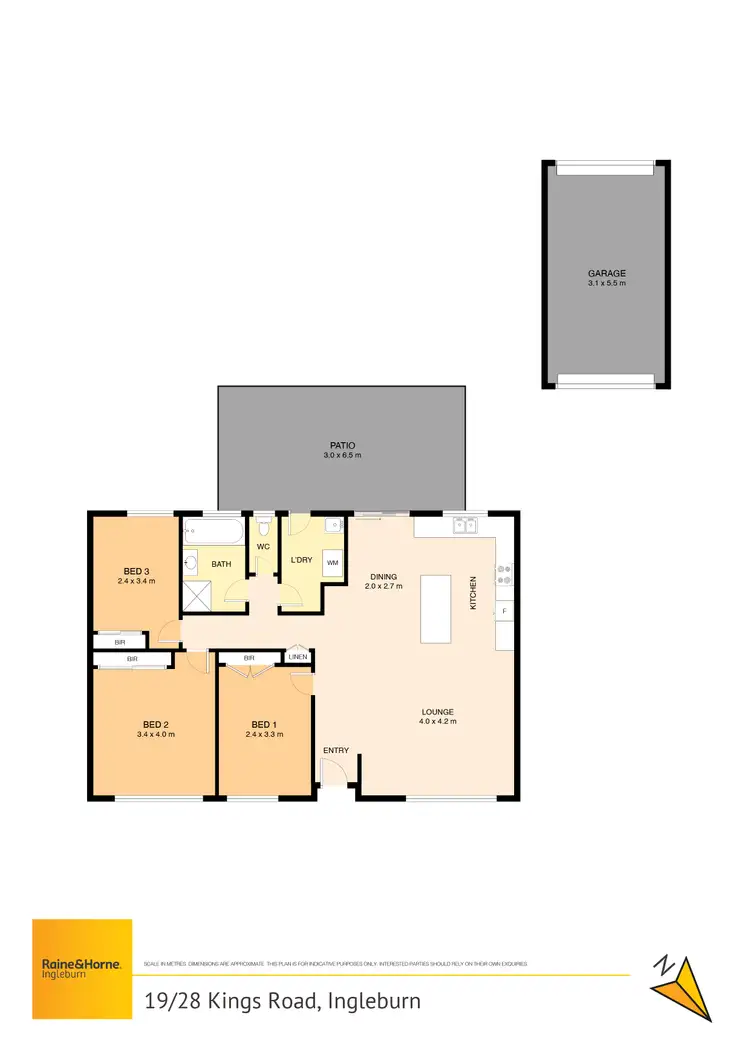 Floorplan of Homely villa listing, 19/28 Kings Road, Ingleburn NSW 2565