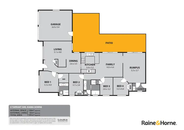 Floorplan of Homely house listing, 8 Tarrant Avenue, Kiama Downs NSW 2533