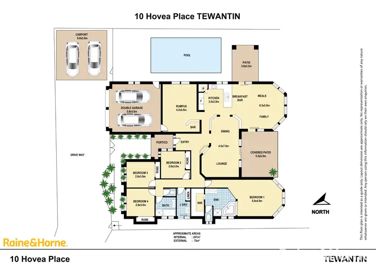 Floorplan of Homely house listing, 10 Hovea Place, Tewantin QLD 4565