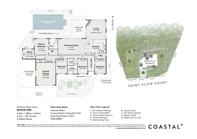 Floorplan of Homely house listing, 10 Saint Clair Court, Maudsland QLD 4210