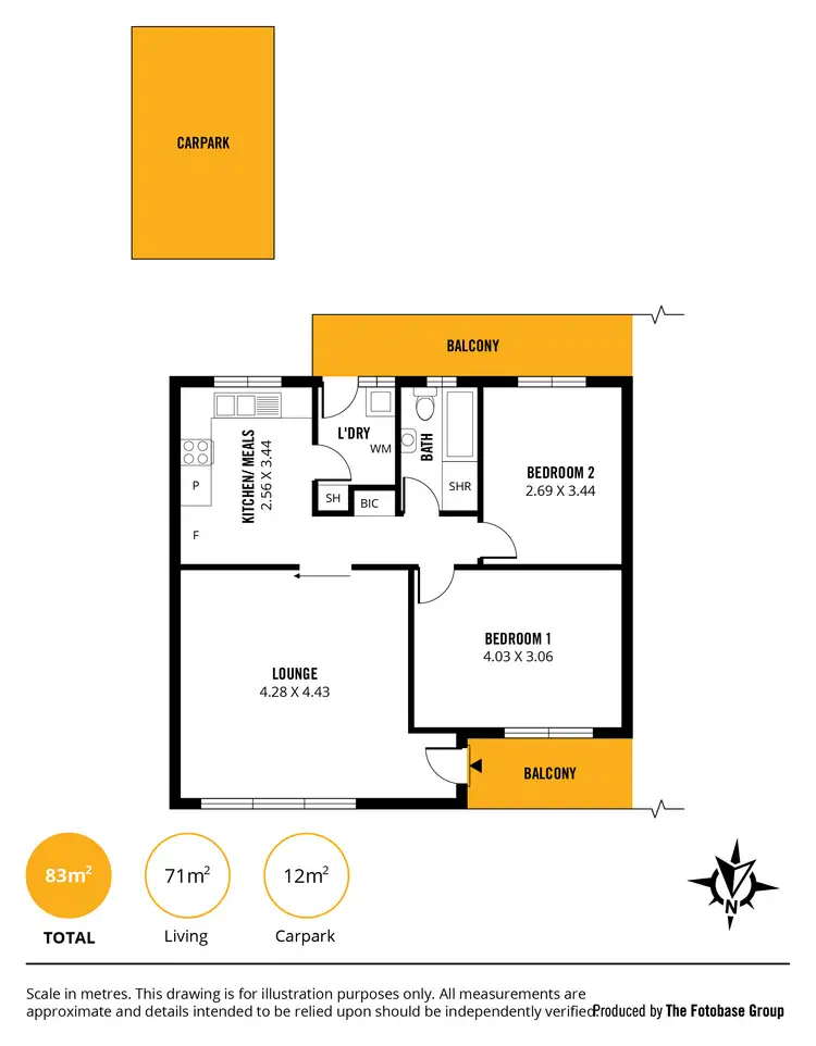 Floorplan of Homely house listing, 9/12 Richard Street, Mansfield Park SA 5012