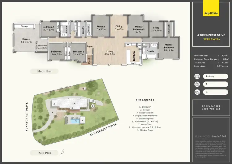 Floorplan of Homely house listing, 4 Sunnycrest Drive, Terranora NSW 2486