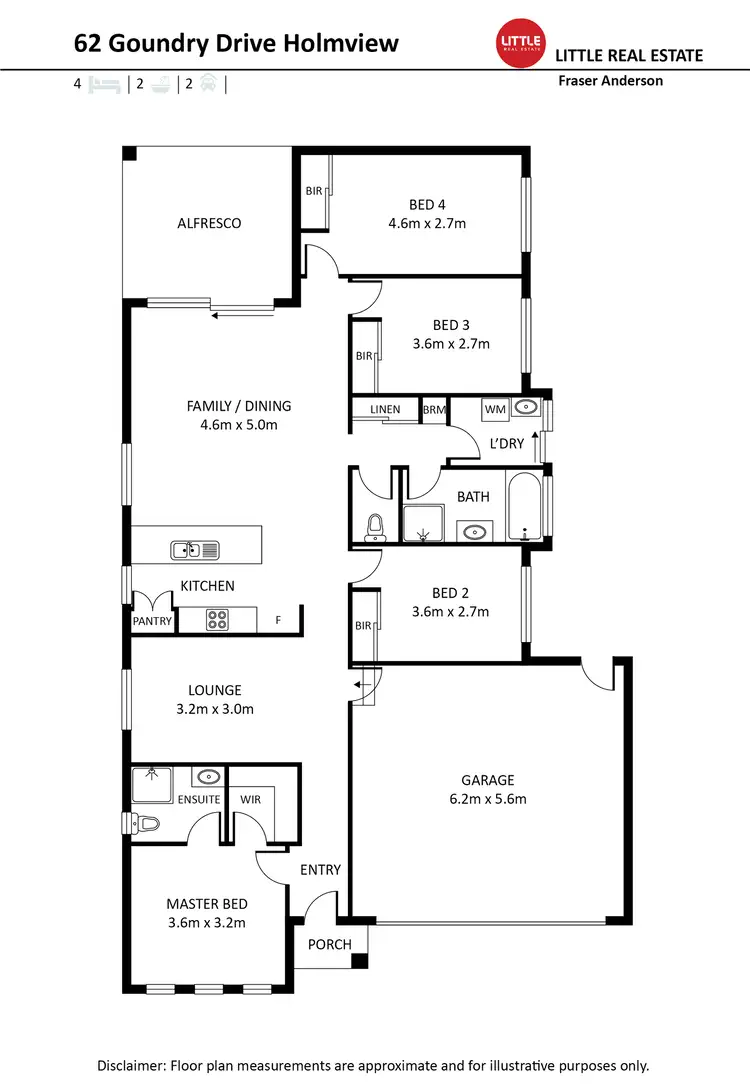 Floorplan of Homely house listing, 62 Goundry Drive, Holmview QLD 4207