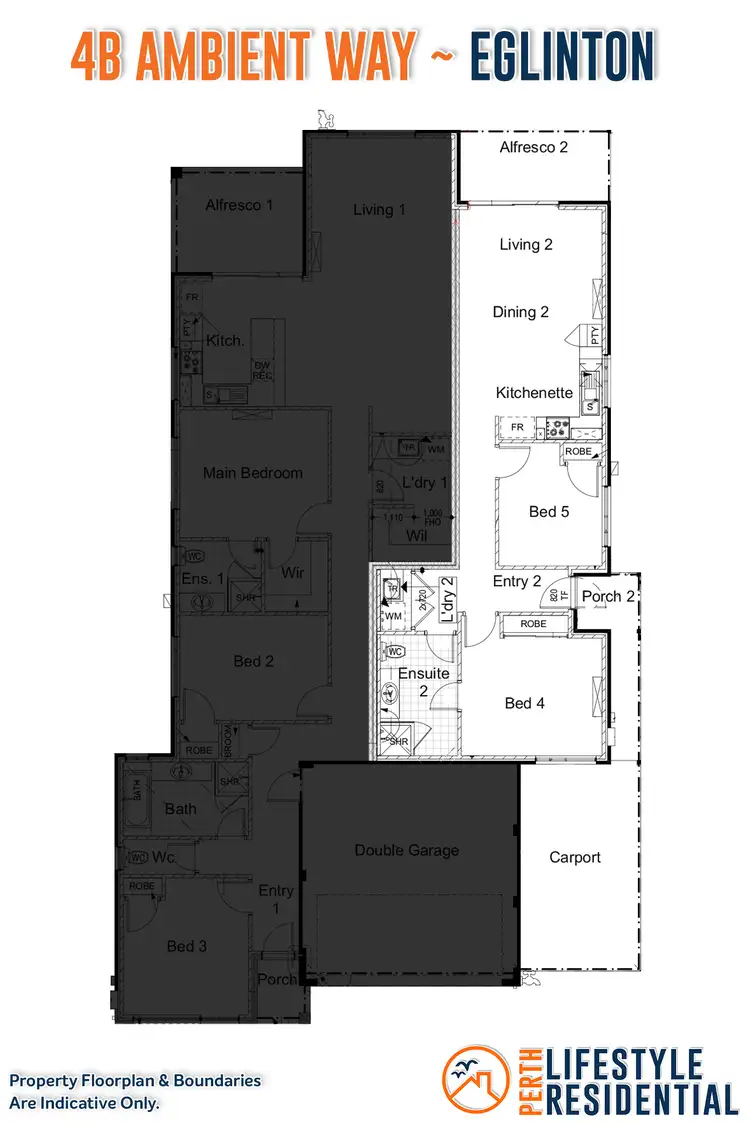 Floorplan of Homely house listing, 4b Ambient Way, Eglinton WA 6034