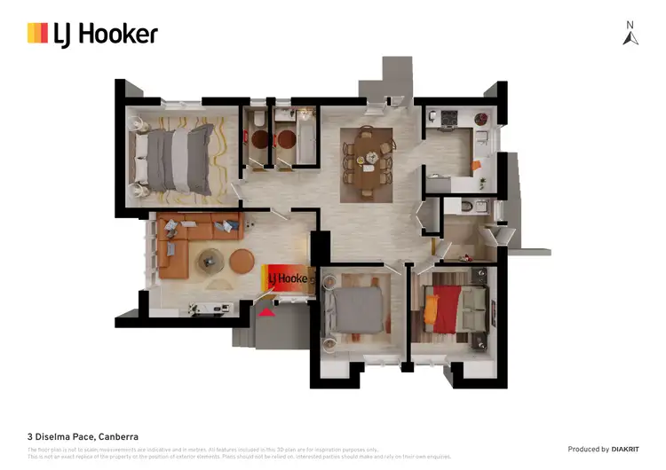 Floorplan of Homely house listing, 3 Diselma Place, Rivett ACT 2611