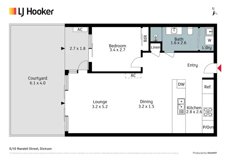 Floorplan of Homely house listing, 5/10 Randell Street, Dickson ACT 2602