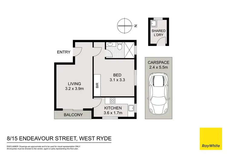 Floorplan of Homely apartment listing, 8/15 Endeavour Street, West Ryde NSW 2114