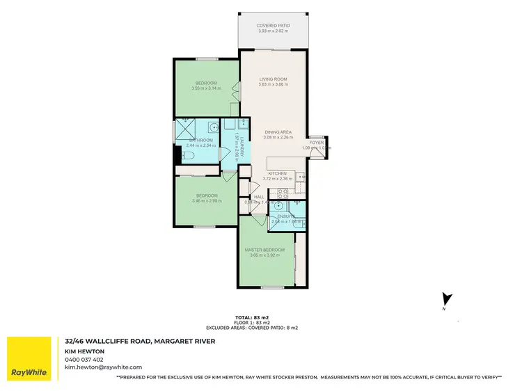 Floorplan of Homely apartment listing, 32/46 Wallcliffe Road, Margaret River WA 6285