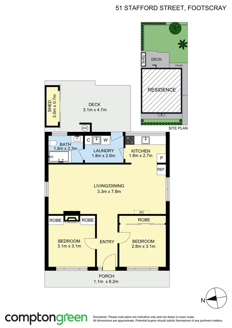 Floorplan of Homely house listing, 51 Stafford Street, Footscray VIC 3011