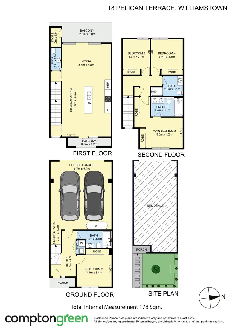 Floorplan of Homely townhouse listing, 18 Pelican Terrace, Williamstown VIC 3016