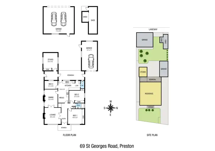 Floorplan of Homely house listing, 69 St Georges Road, Preston VIC 3072