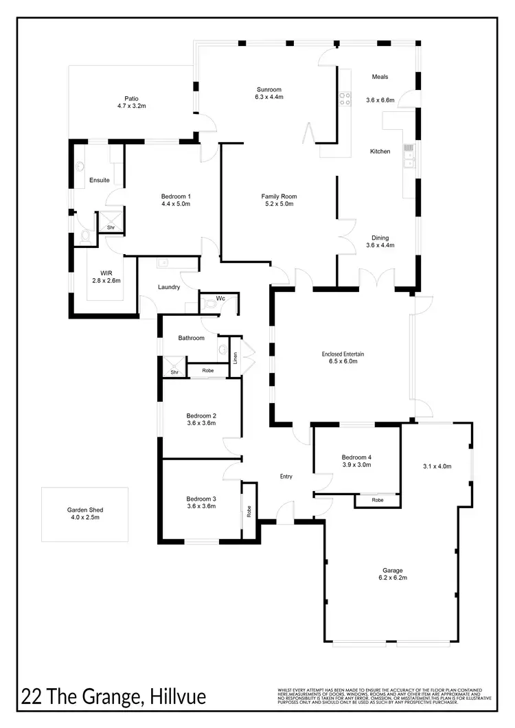 Floorplan of Homely house listing, 22 The Grange, Tamworth NSW 2340