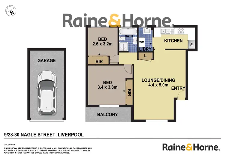 Floorplan of Homely unit listing, 9/28 Nagle Street, Liverpool NSW 2170