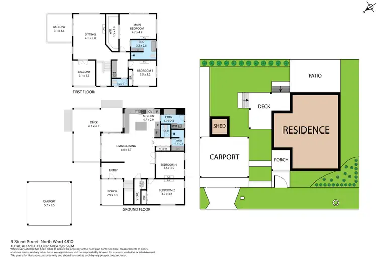 Floorplan of Homely house listing, 9 Stuart Street, North Ward QLD 4810