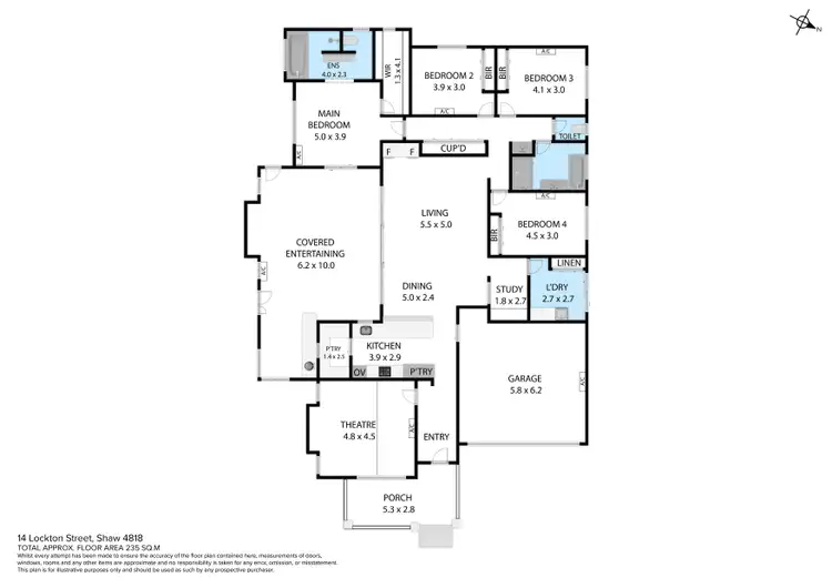 Floorplan of Homely house listing, 14 Lockton Street, Shaw QLD 4818