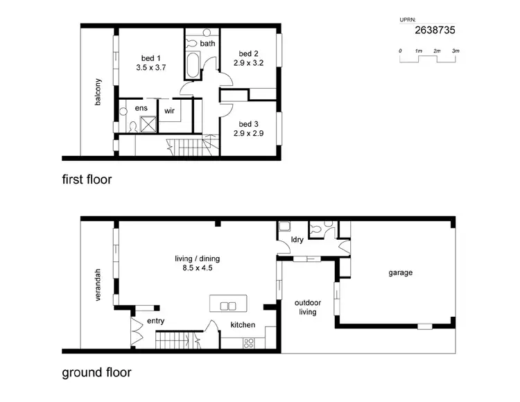 Floorplan of Homely townhouse listing, 75/80 Mcintyre Street, Hendra QLD 4011