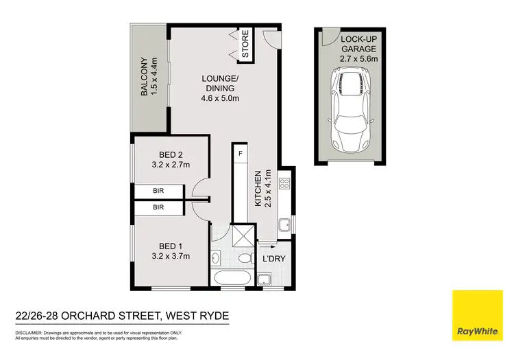 Floorplan of Homely apartment listing, 22/26-28 Orchard Street, West Ryde NSW 2114