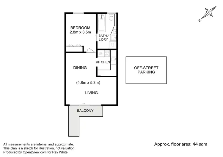 Floorplan of Homely apartment listing, 5/207 Churchill Avenue, Sandy Bay TAS 7005