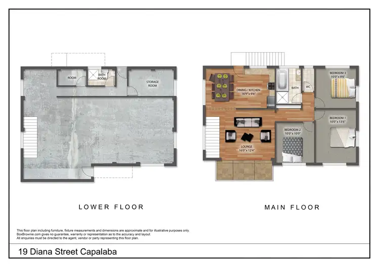 Floorplan of Homely house listing, 19 Diana Street, Capalaba QLD 4157