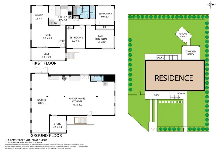 Floorplan of Homely house listing, 21 Crete Street, Aitkenvale QLD 4814