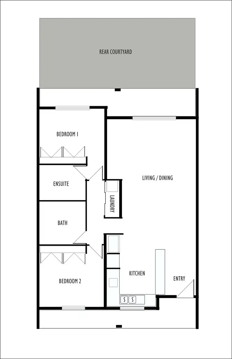 Floorplan of Homely unit listing, 105/90 First Avenue, Railway Estate QLD 4810