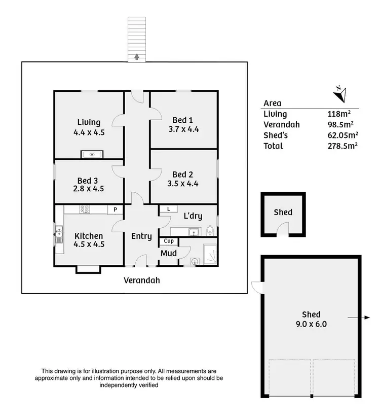 Floorplan of Homely rural property listing, 1625 Wellington Road, Woodchester SA 5255