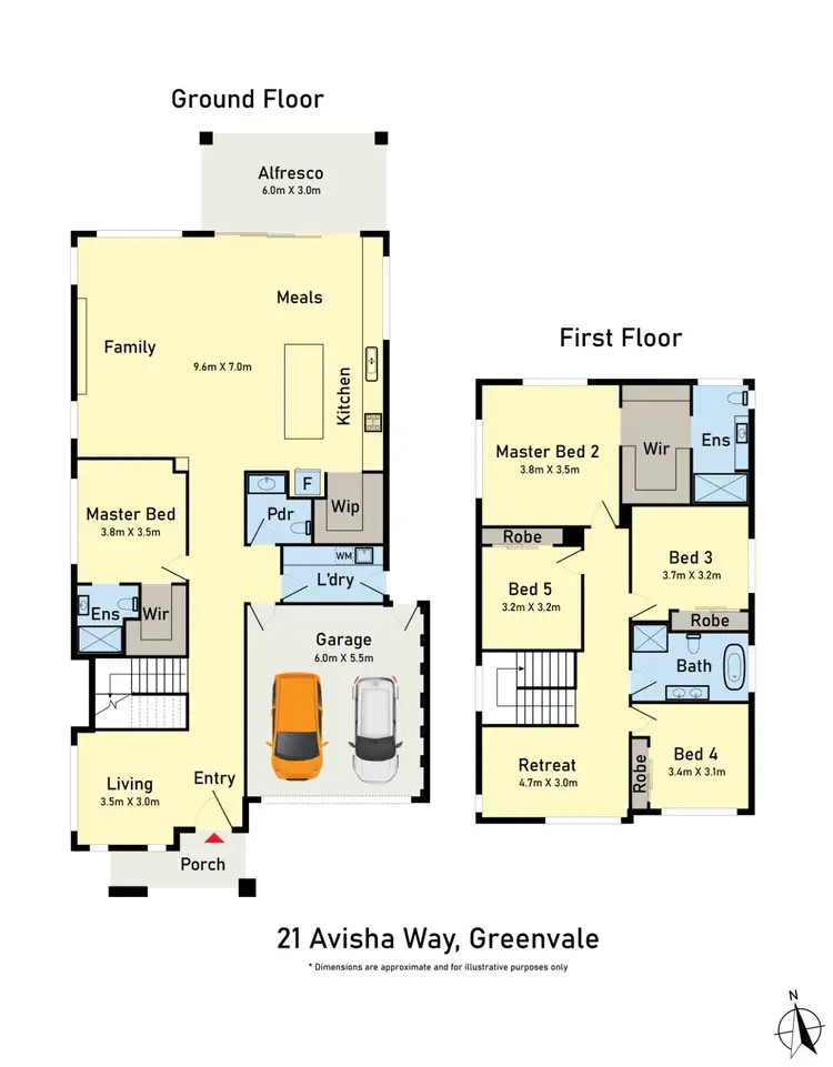 Floorplan of Homely house listing, 21 Avisha Way, Greenvale VIC 3059