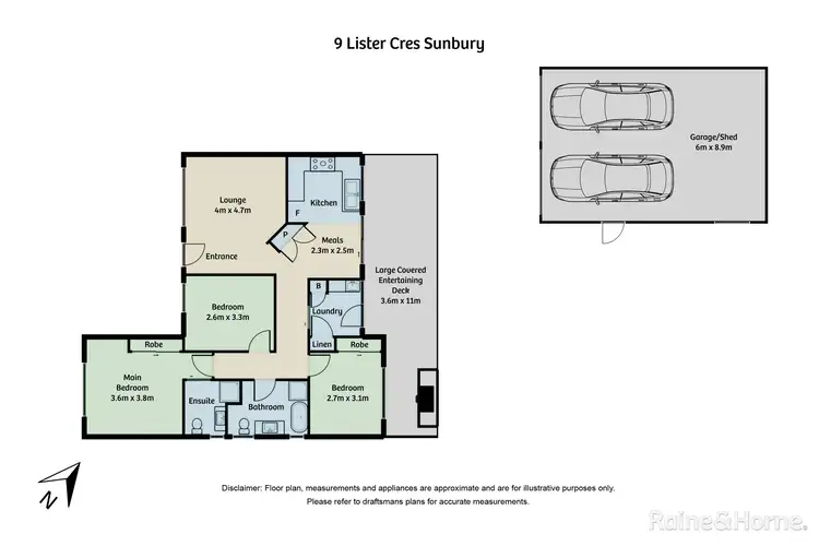 Floorplan of Homely house listing, 9 Lister Crescent, Sunbury VIC 3429