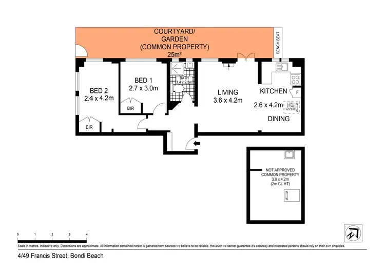 Floorplan of Homely apartment listing, 4/49 Francis Street, Bondi Beach NSW 2026