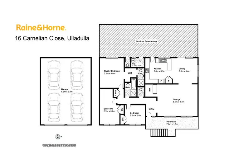 Floorplan of Homely house listing, 16 Carnelian Close, Ulladulla NSW 2539