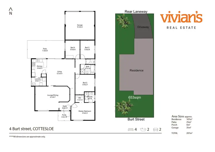 Floorplan of Homely house listing, 4 Burt Street, Cottesloe WA 6011