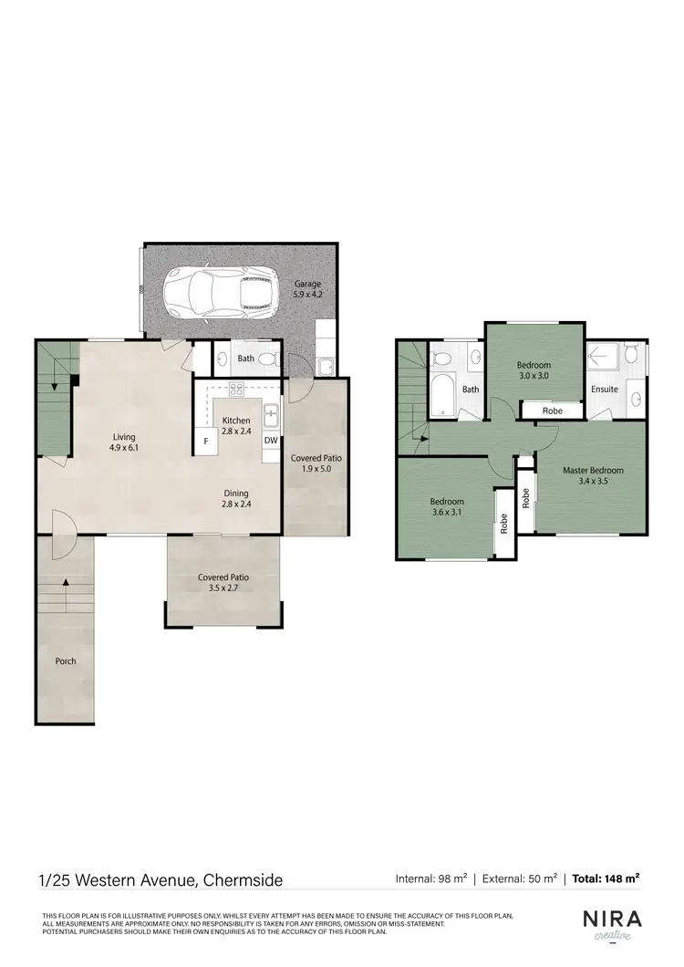Floorplan of Homely townhouse listing, 1/25 Western Avenue, Chermside QLD 4032
