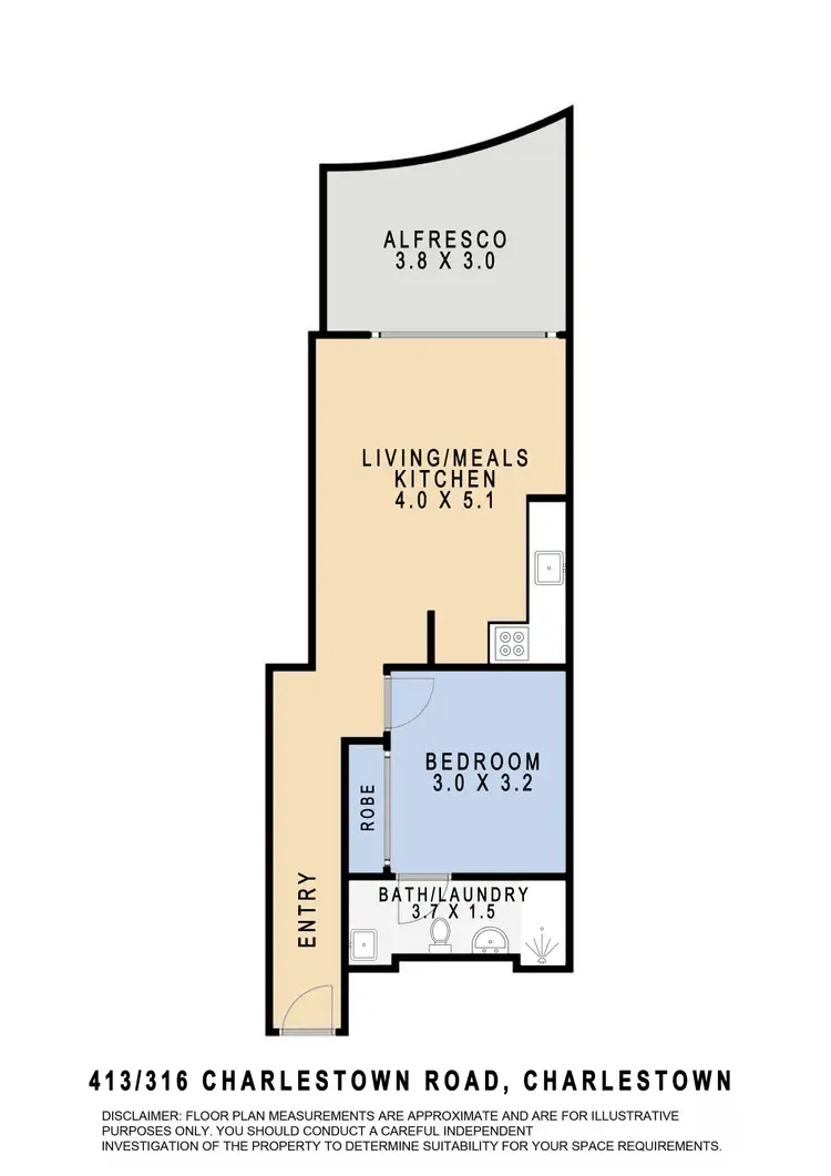 Floorplan of Homely apartment listing, 413/316 Charlestown Road, Charlestown NSW 2290