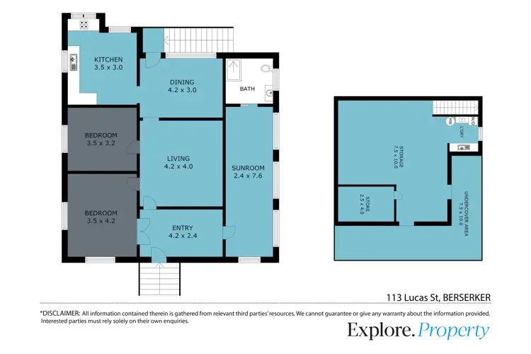 Floorplan of Homely house listing, 113 Lucas Street, Berserker QLD 4701