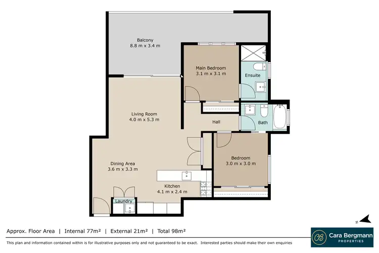 Floorplan of Homely apartment listing, 201/16 Curwen Terrace, Chermside QLD 4032