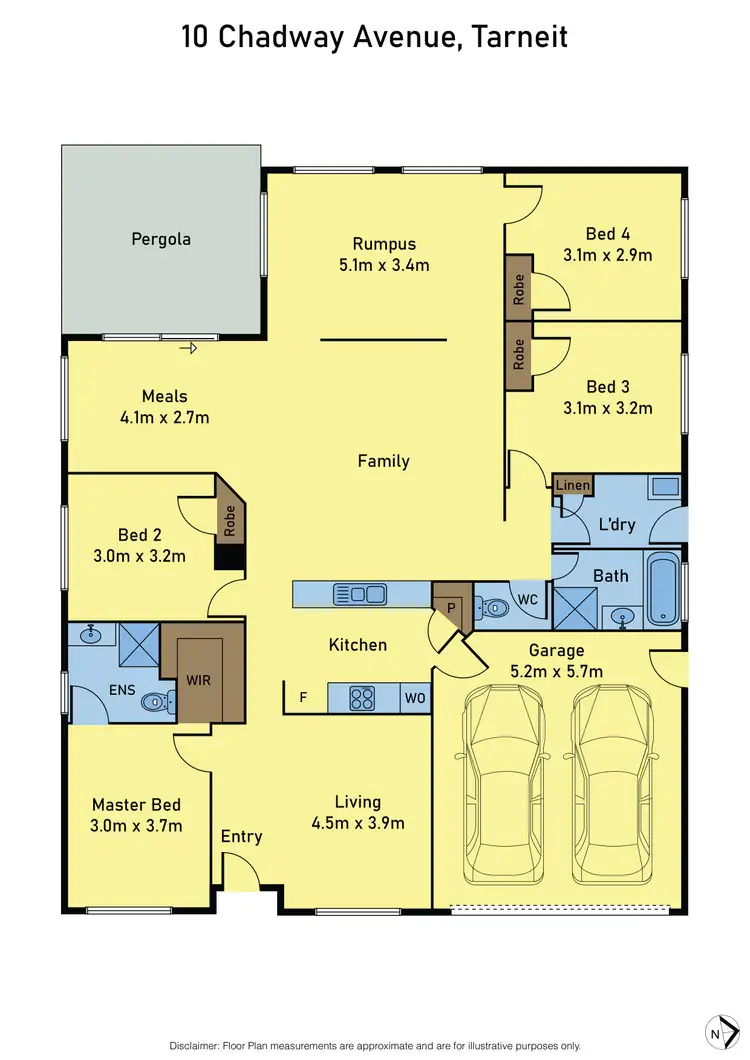 Floorplan of Homely house listing, 10 Chadway Avenue, Tarneit VIC 3029