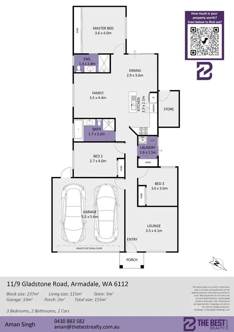 Floorplan of Homely house listing, 11/9 Gladstone Road, Armadale WA 6112