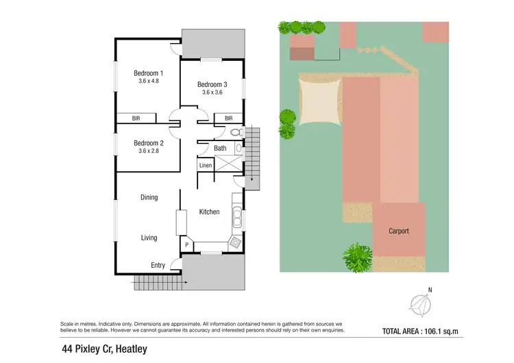 Floorplan of Homely house listing, 44 Pixley Crescent, Heatley QLD 4814
