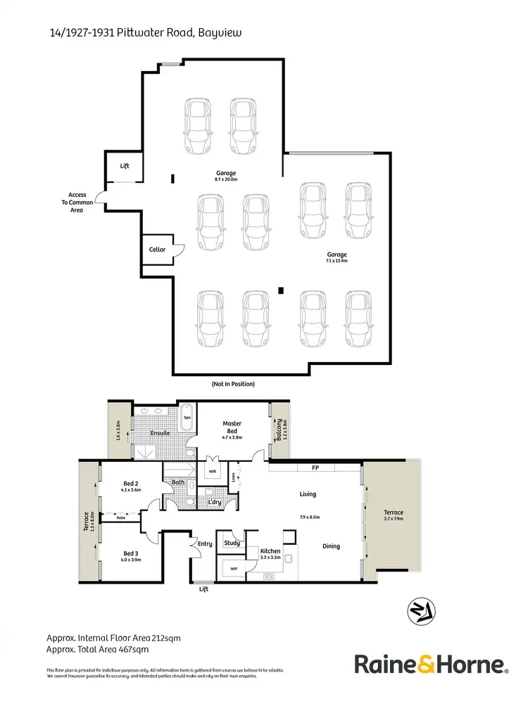 Floorplan of Homely apartment listing, 14/1927-1931 Pittwater Road, Bayview NSW 2104