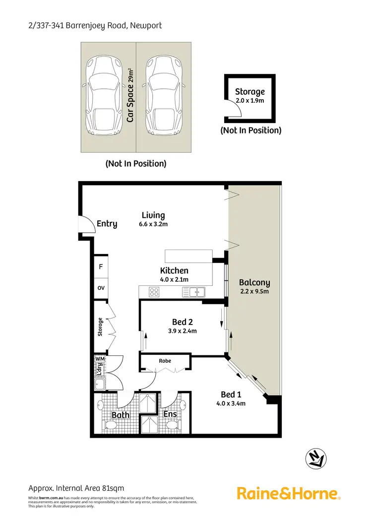 Floorplan of Homely apartment listing, 2/337-341 Barrenjoey Road, Newport NSW 2106