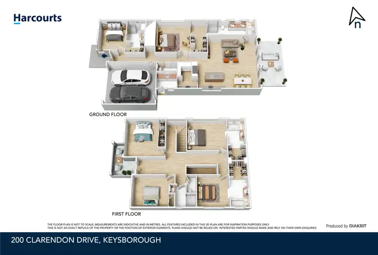 Floorplan of Homely house listing, 200 Clarendon Drive, Keysborough VIC 3173