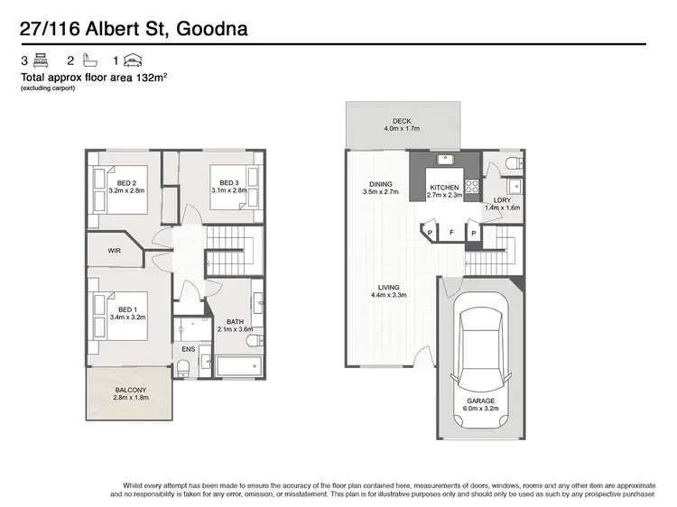 Floorplan of Homely townhouse listing, 27/116 Albert Street, Goodna QLD 4300