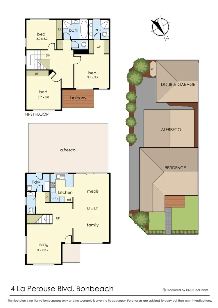 Floorplan of Homely house listing, 4 La Perouse Boulevard, Bonbeach VIC 3196