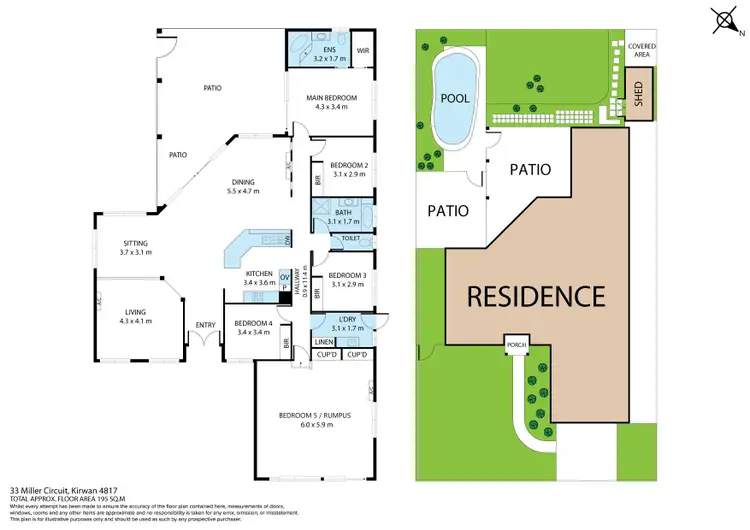 Floorplan of Homely house listing, 33 Miller Circuit, Kirwan QLD 4817