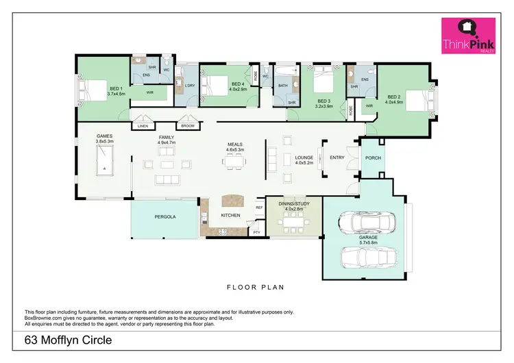 Floorplan of Homely house listing, 63 Mofflyn Circle, East Victoria Park WA 6101