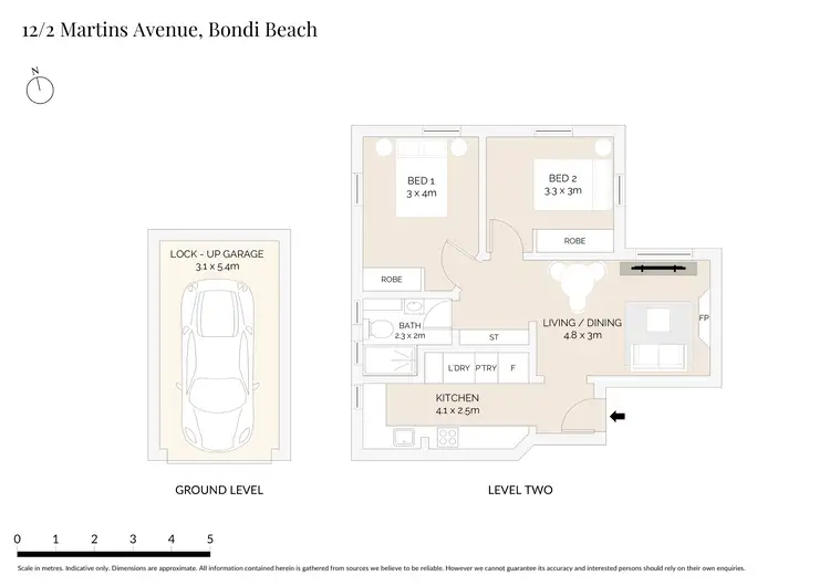 Floorplan of Homely apartment listing, 12/2 Martins Avenue, Bondi NSW 2026