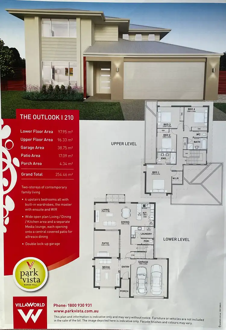 Floorplan of Homely house listing, 90 Park Vista Drive, Mango Hill QLD 4509